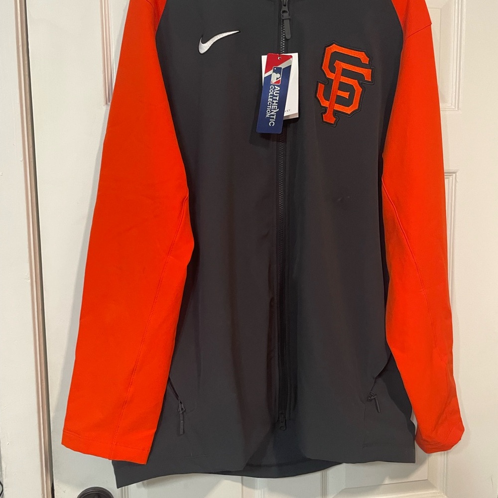 Nike Authentic Collection Gray and Orange Jacket